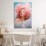 Tableaux Femme aux cheveux roses