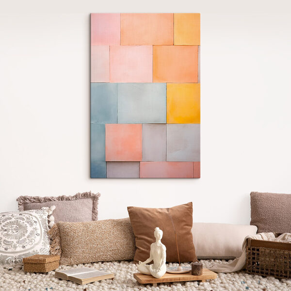 Mur de carreaux colorés Tableaux Mur de carreaux colorés