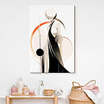 Tableaux Femme en robe noire