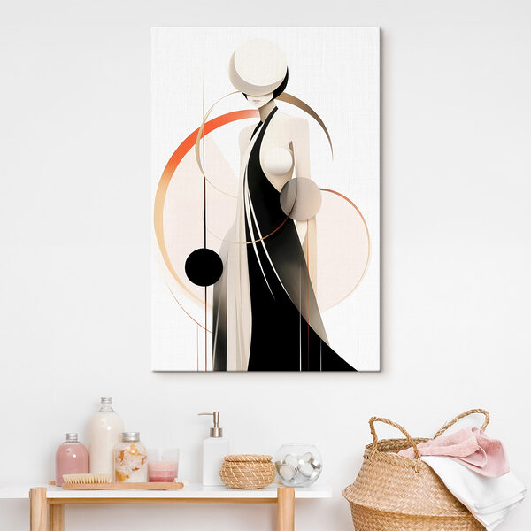 Femme en robe noire Tableaux Femme en robe noire