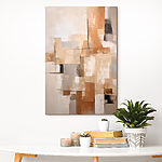 Tableaux Peinture d'un mur blanc et brun