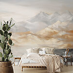 Papier peint Peinture de montagnes et d'eau