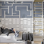 Papier peint Labyrinthe avec des personnes marchant sur le sol