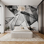 Papier peint Groupe de triangles en verre