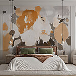 Papier peint Peinture de fleurs avec différentes couleurs