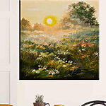Tableaux Peinture d'un champ de fleurs