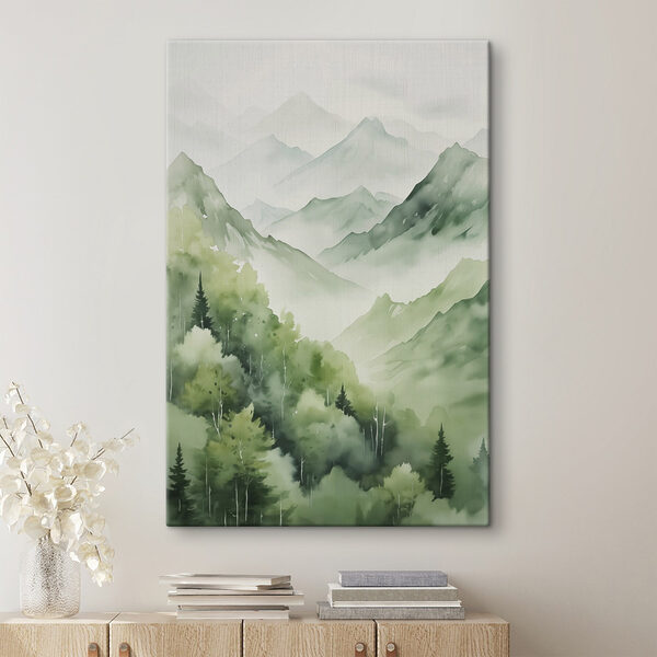 Peinture d'une chaîne de montagnes Tableaux Peinture d'une chaîne de montagnes