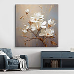 Tableaux Peinture de fleurs blanches