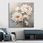 Tableaux Peinture de fleurs blanches