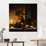 Tableaux Nature morte avec des fruits et une bougie