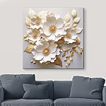 Tableaux Présentoir élégant de compositions florales en papier