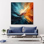 Tableaux Peinture colorée d'un tourbillon