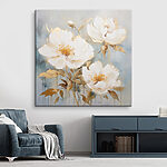 Tableaux Peinture de fleurs blanches