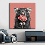 Tableaux Souris tenant une fleur