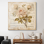 Tableaux Peinture de fleurs sur une feuille de musique