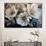 Tableaux Peinture de fleurs blanches