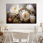 Tableaux Peinture de fleurs blanches