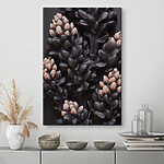 Tableaux Des fleurs délicates dans un environnement sombre