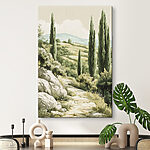 Tableaux Paysage avec arbres et collines