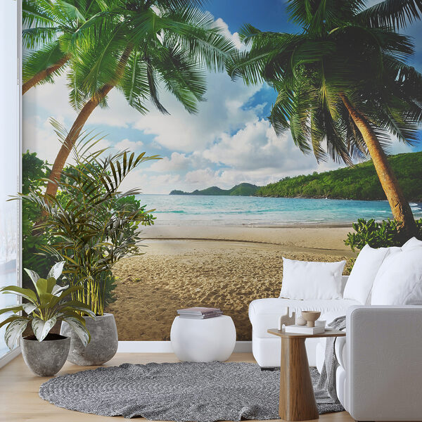 Papier peint Personne debout sur une plage