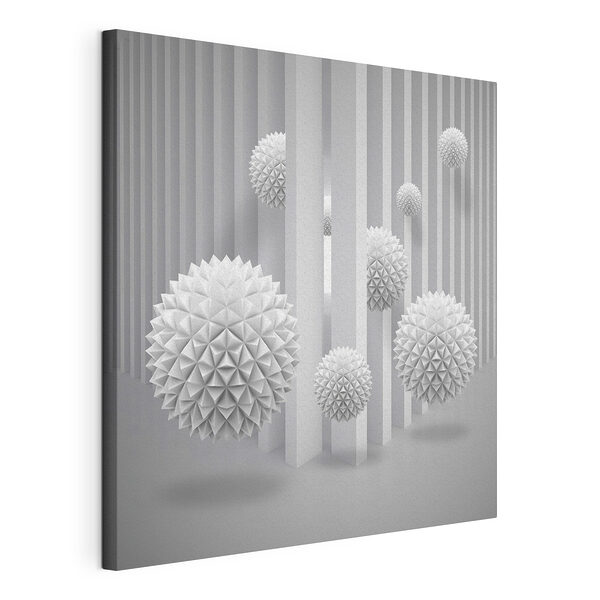 Tableaux Sphères géométriques flottantes en symétrie