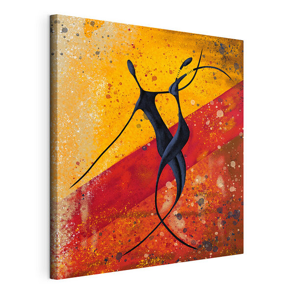 Tableaux Peinture d'un couple de personnes en train de danser