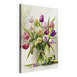 Tableaux Bouquet vibrant de tulipes colorées
