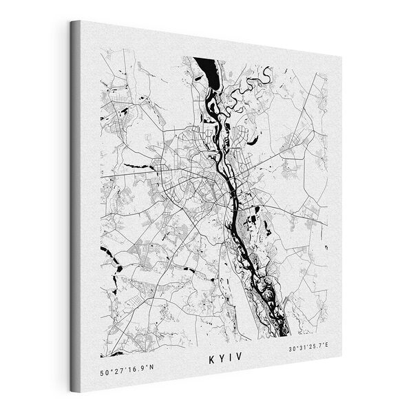 Carte d'une ville Tableaux Carte d'une ville