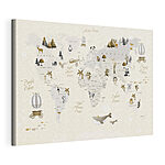 Tableaux Carte du monde avec animaux