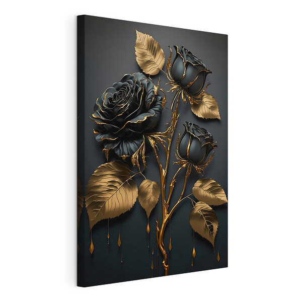 Des roses élégantes dans les tons de minuit Tableaux Des roses élégantes dans les tons de minuit