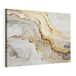 Tableaux Élégant marbre tourbillonnant aux accents liquides
