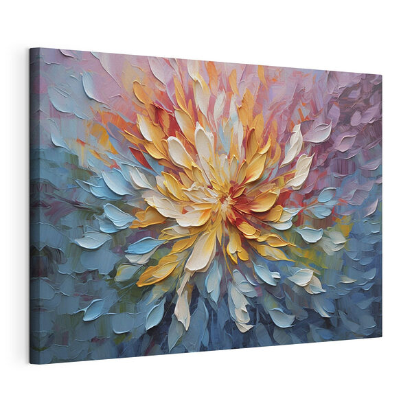 Explosion florale abstraite et colorée Tableaux Explosion florale abstraite et colorée