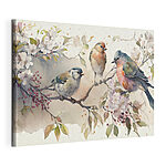 Tableaux Groupe d'oiseaux sur une branche