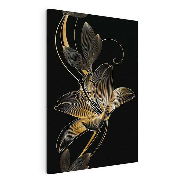 Illustration florale élégante avec des lignes fines Tableaux Illustration florale élégante avec des lignes fines