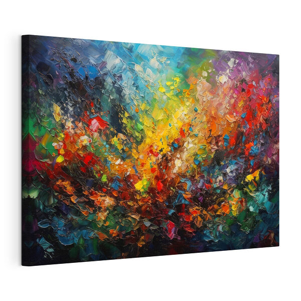 Explosion de coups de pinceau abstraits et vibrants Tableaux Explosion de coups de pinceau abstraits et vibrants