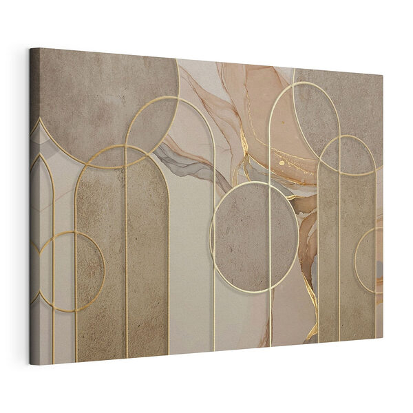 Tableaux Motif géométrique abstrait avec des cercles
