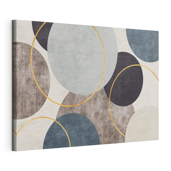 Motif abstrait de cercles et d'anneaux Tableaux Motif abstrait de cercles et d'anneaux