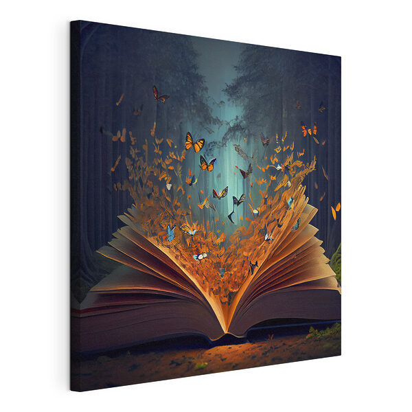 Livre avec des papillons qui en sortent Tableaux Livre avec des papillons qui en sortent