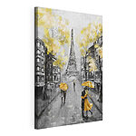 Tableaux Les rues de Paris sous les parapluies jaunes