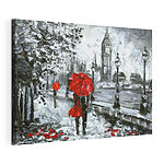Tableaux Peinture d'un parapluie rouge