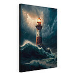 Tableaux Canvas prints Lighthouse in the ocean