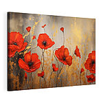 Tableaux Peinture de fleurs rouges