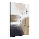 Tableaux Formes abstraites dans des tons neutres