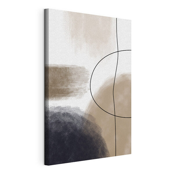 Tableaux Formes abstraites dans des tons neutres