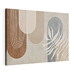 Tableaux Lignes blanches sur une surface brune