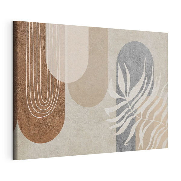Lignes blanches sur une surface brune Tableaux Lignes blanches sur une surface brune