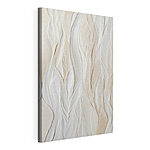 Tableaux Mur blanc avec des lignes ondulées