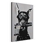 Tableaux Chien tenant un fusil
