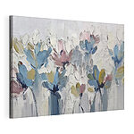 Tableaux Peinture de fleurs sur une surface blanche