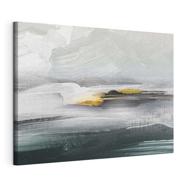 Paysage abstrait avec des coups de pinceau texturés Tableaux Paysage abstrait avec des coups de pinceau texturés